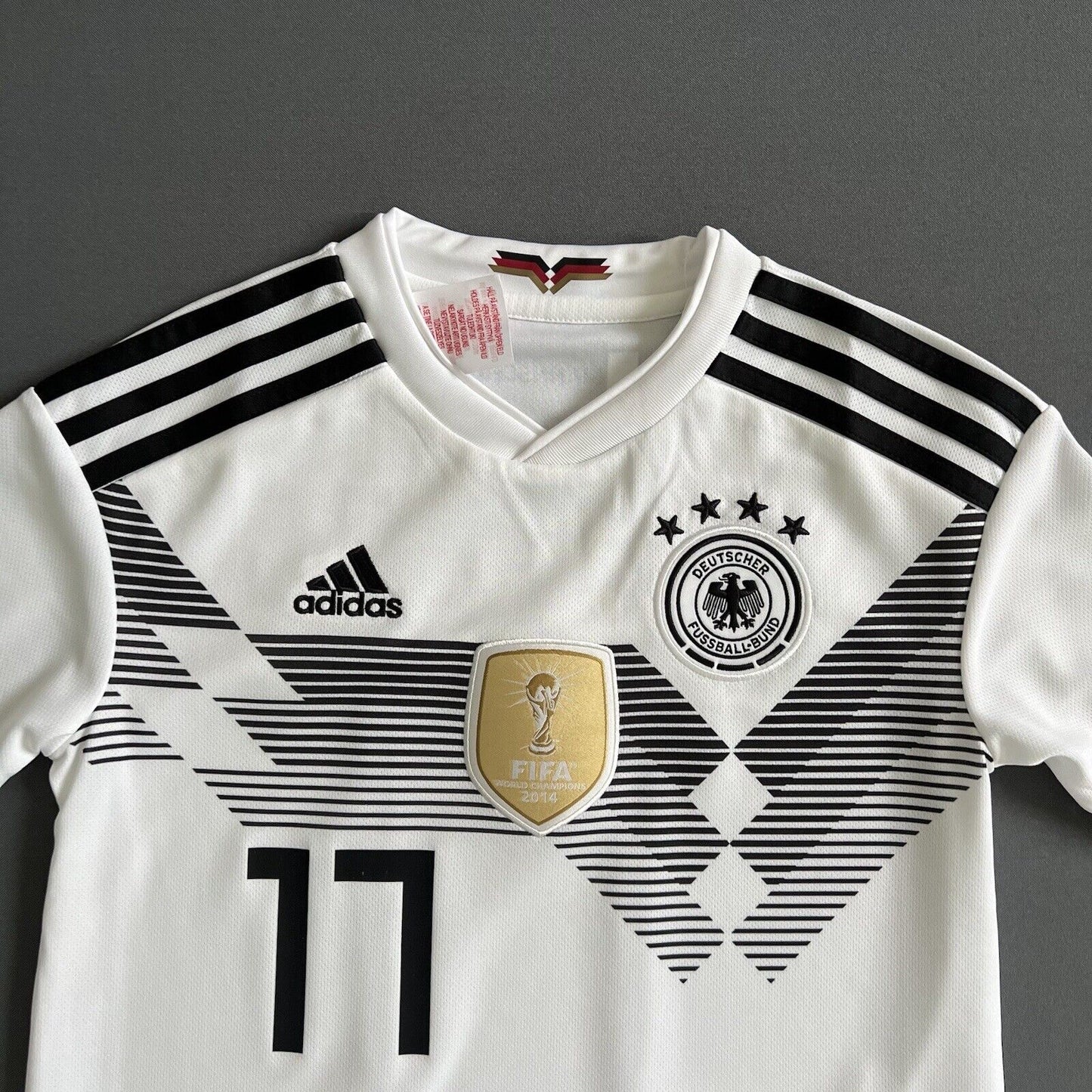 Boateng Germany Jersey 2018 2019 Home Football Shirt Trikot Adidas Boys Size S