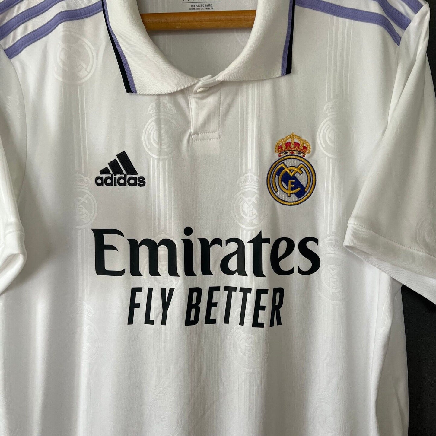 Real Madrid Jersey 2022-2023 Home Mens Football Shirt Large HF0291 Adidas