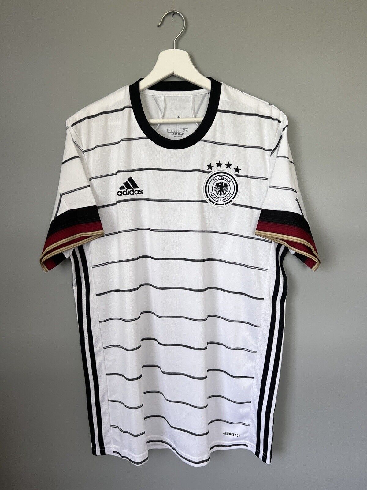 Germany Jersey 2020 Home Soccer Football Shirt Adidas EH6105 Mens Size L