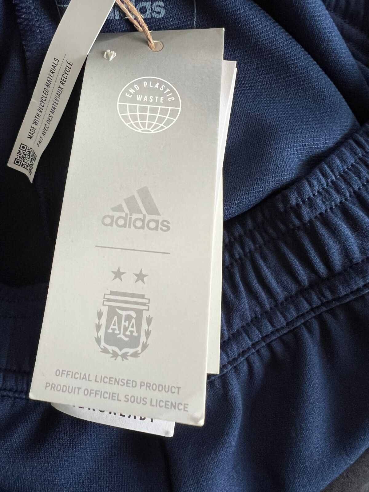 Argentina Tiro 23 Training Pants Blue Football Soccer Adidas HF3914 Mens Size S