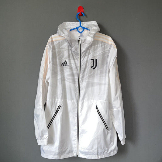 JUVENTUS JACKET WINDBREAKER HOODED SIZE XL MENS SOCCER FOOTBALL ADIDAS [GQ2537]