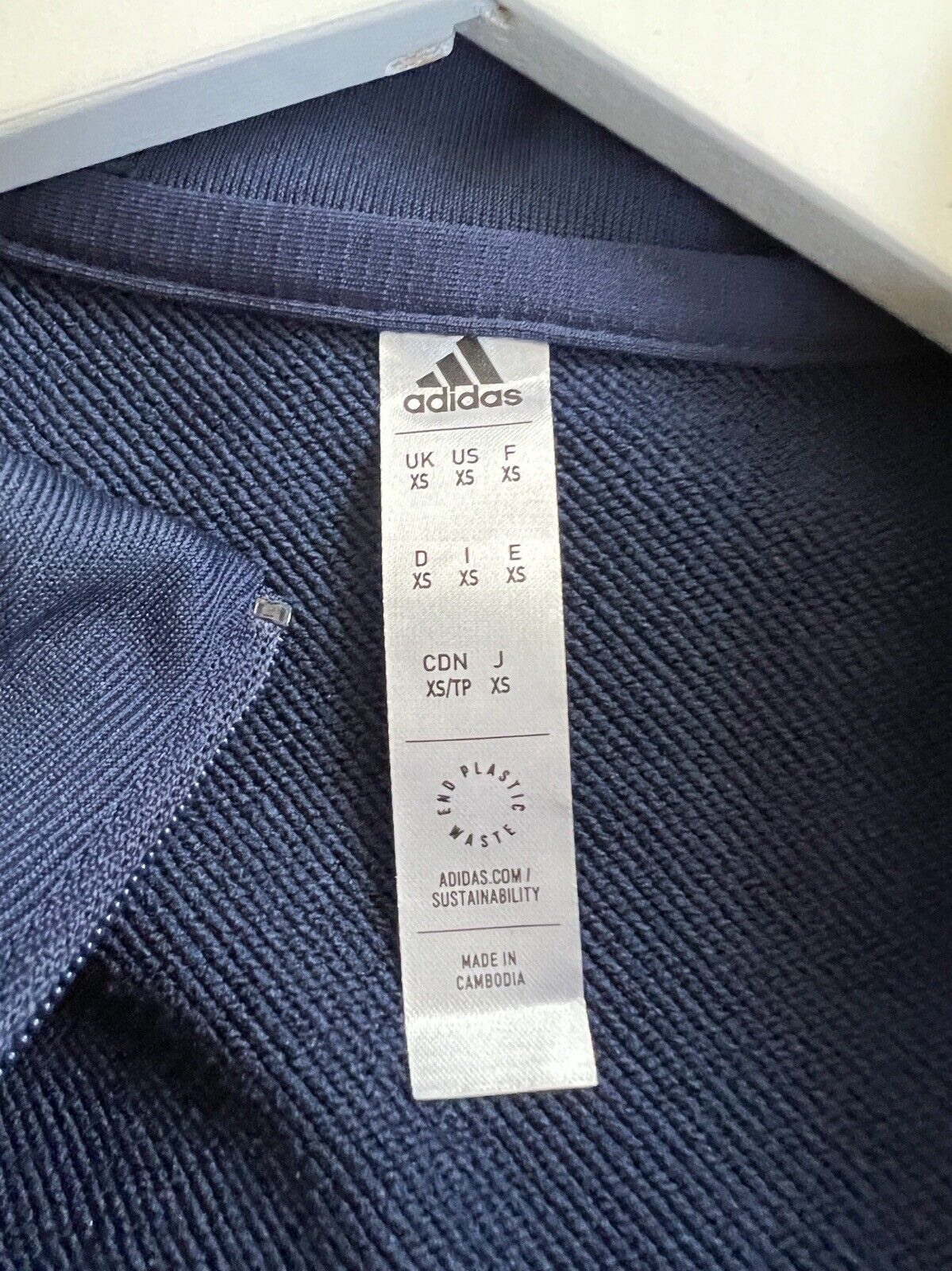 Olympique Lyon Training Top Condivo 22 Blue Soccer Football Adidas Mens Size XS