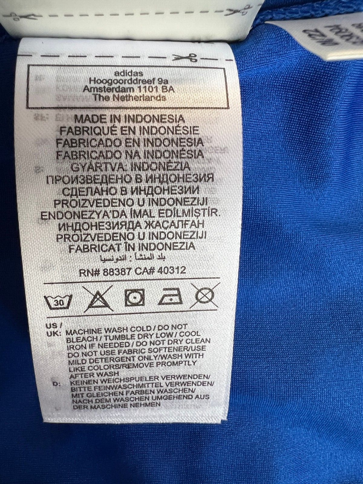 Adidas Mens Blue Running T-Shirt Size L Athletic Jersey GC9094