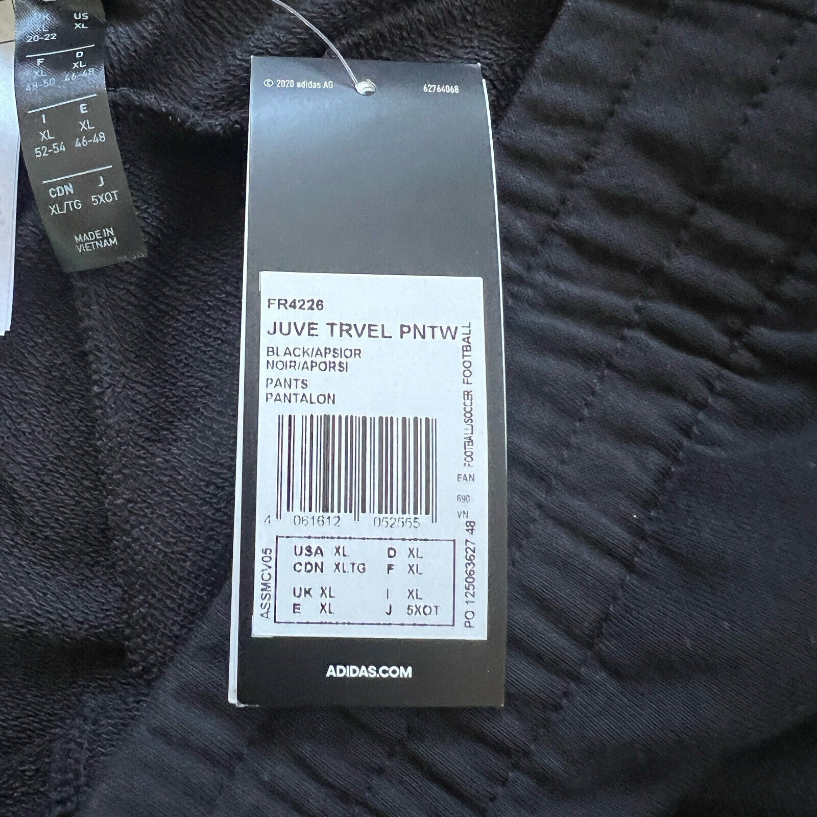 Juventus Pants Travel Women Soccer Football FR4226 Adidas Size XL
