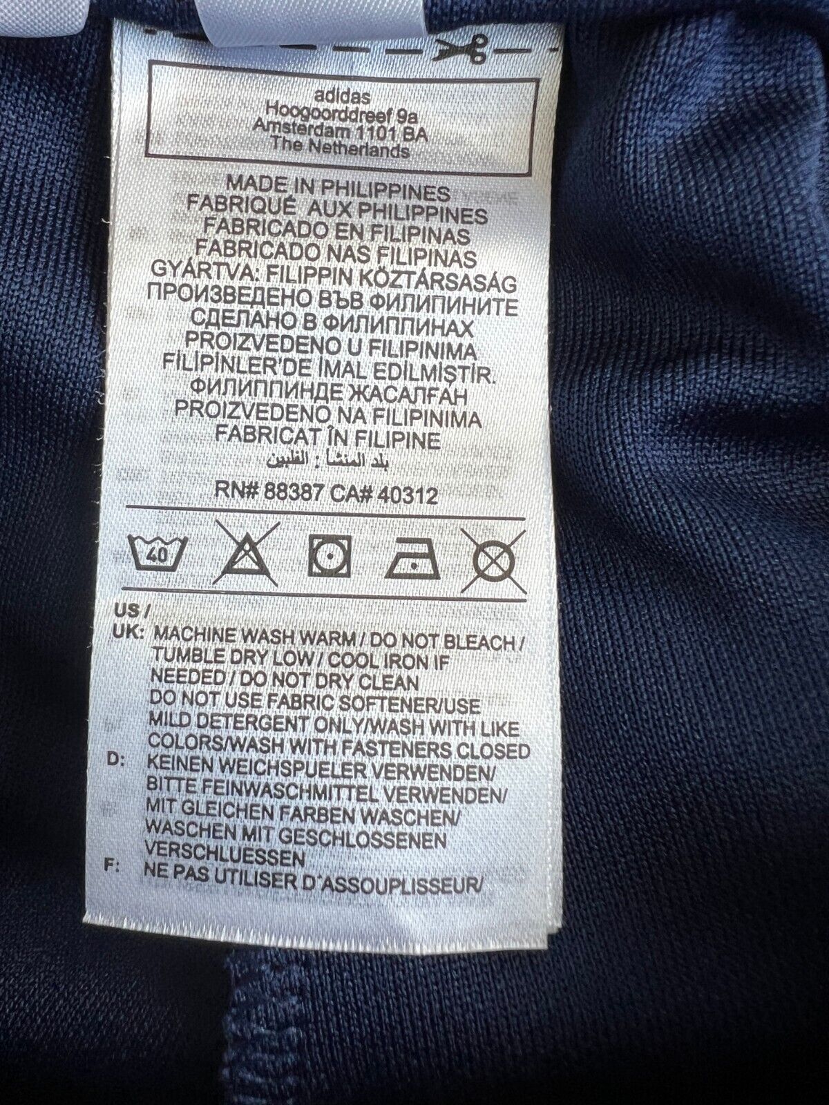 Spain Travel Pants 22/23 Blue Football Soccer Adidas HE8819 Mens Size S