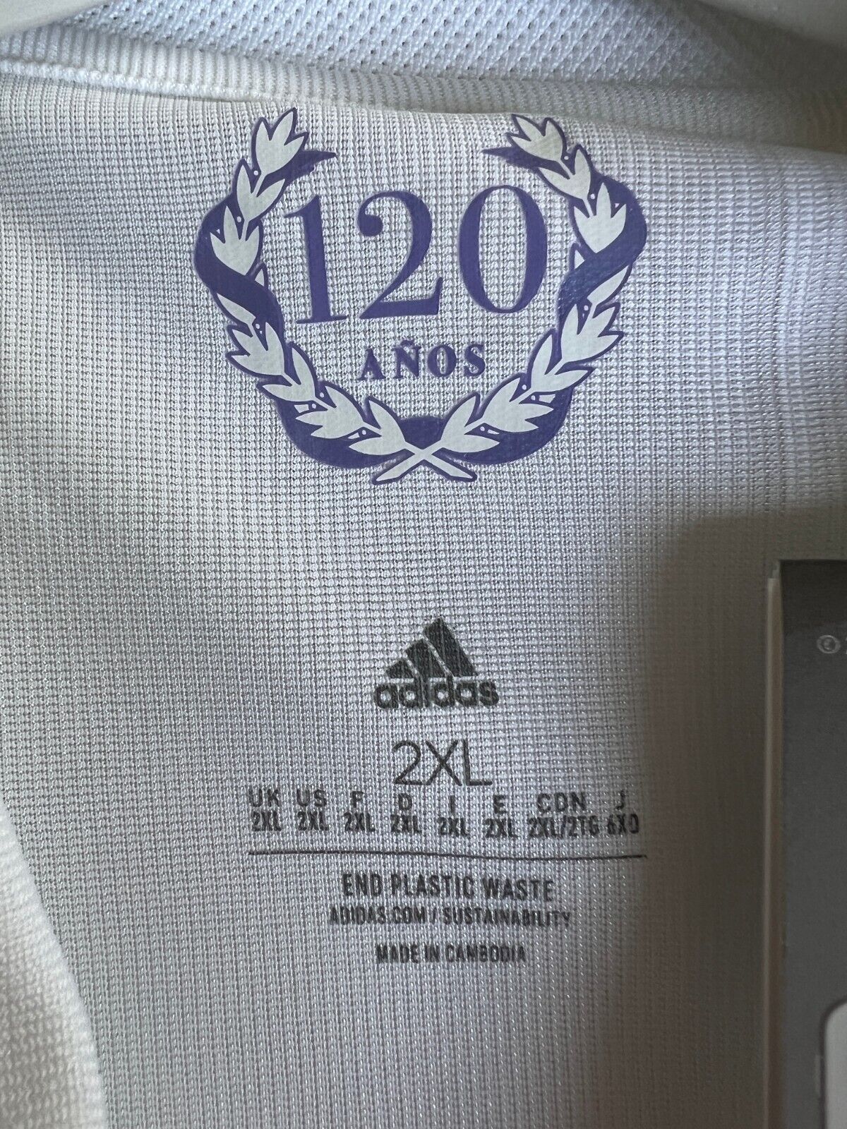 Real Madrid Jersey 22/23 Home Authentic Soccer Shirt HF0292 Adidas Mens Size 2XL