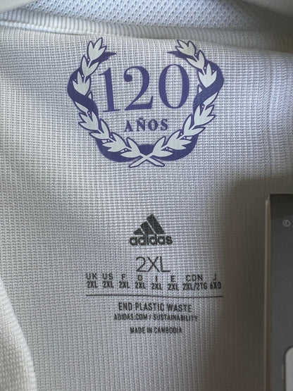Real Madrid Jersey 22/23 Home Authentic Soccer Shirt HF0292 Adidas Mens Size 2XL