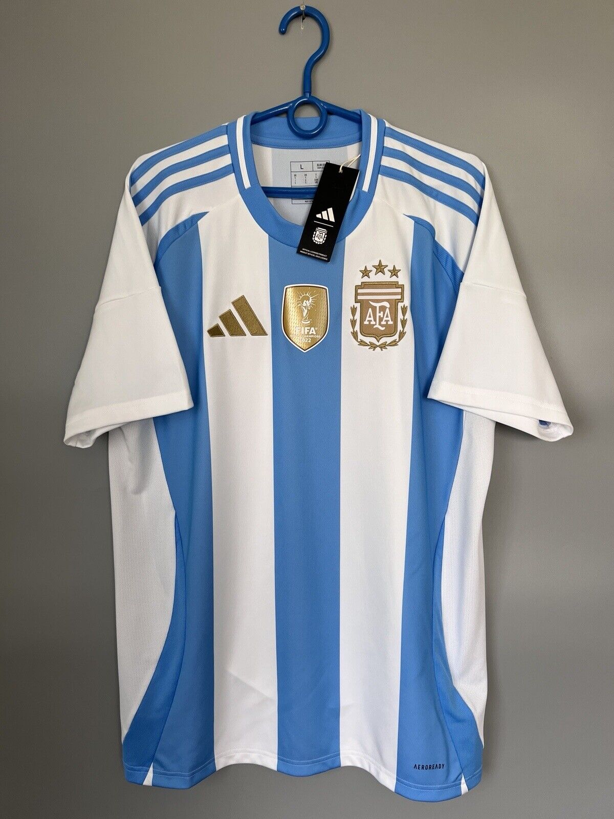 Argentina Jersey 2024 Home Soccer Football Shirt IP8409 Adidas Mens Size L