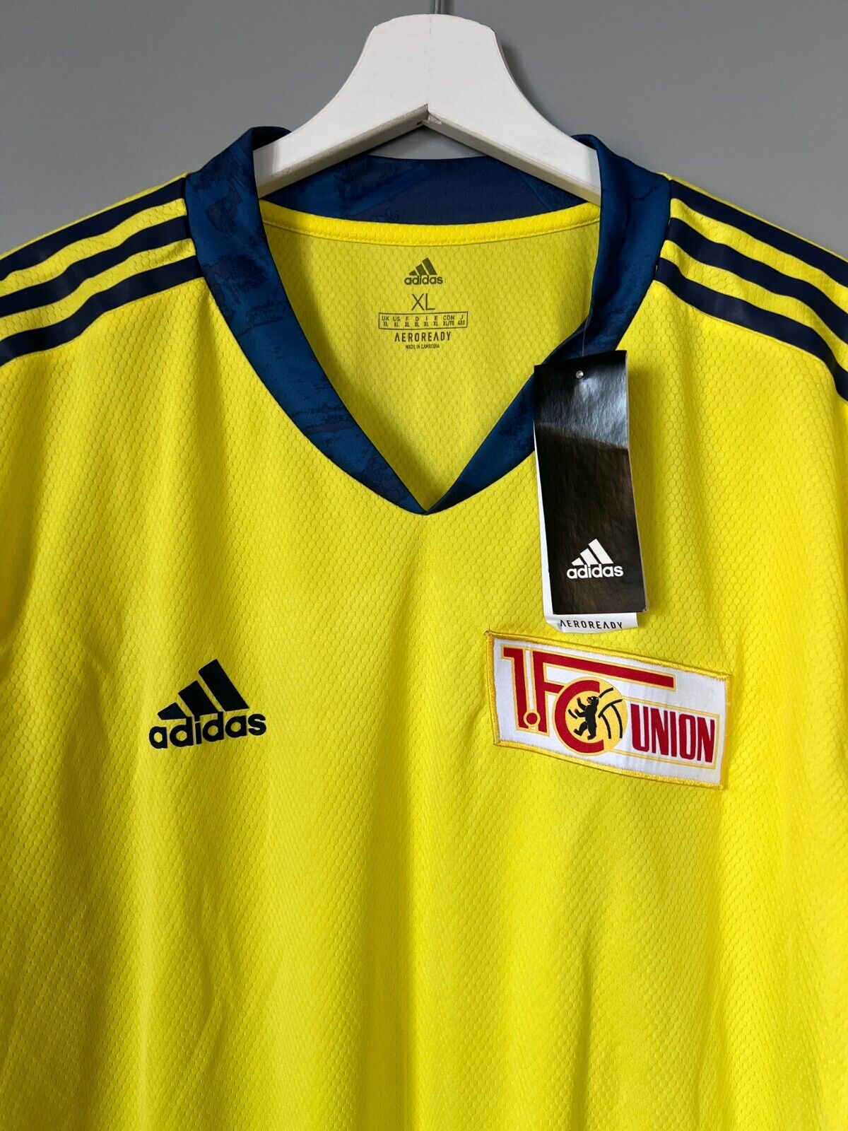 1. FC Union Berlin Jersey 20/21 Goalkeeper Soccer Shirt Adidas Mens Size XL