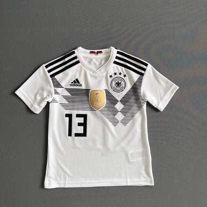 Muller Germany Jersey 2018 2019 Home Football Shirt Trikot Adidas Boys Size XS