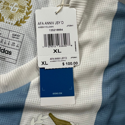 Argentina Jersey Anniversary 2024 Soccer Shirt JF2641 Adidas Mens Size XL
