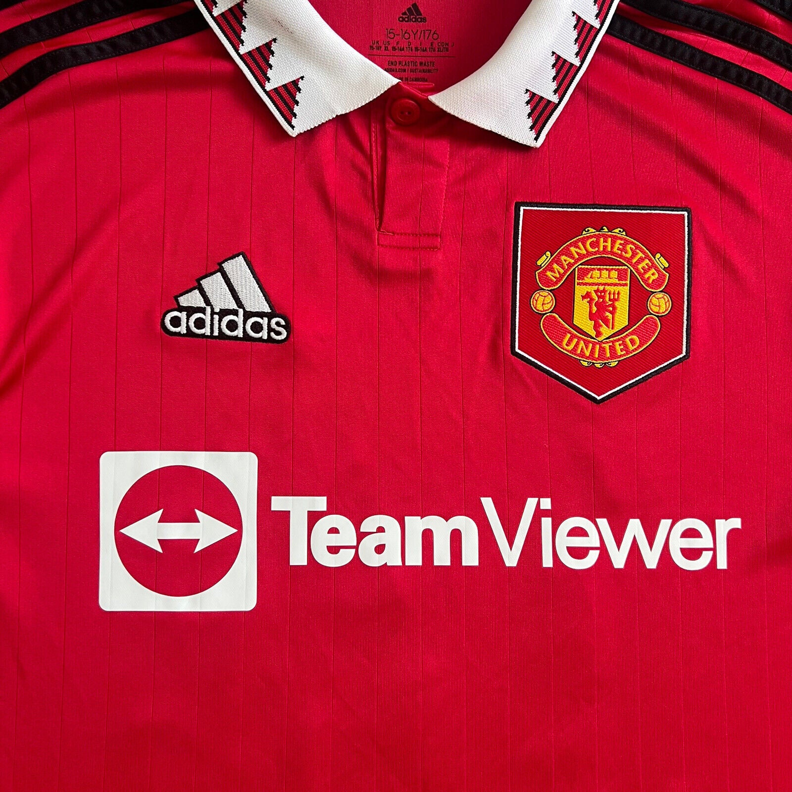 Eriksen Manchester United Jersey 22-23 Home Size XL Boys Football Shirt Adidas