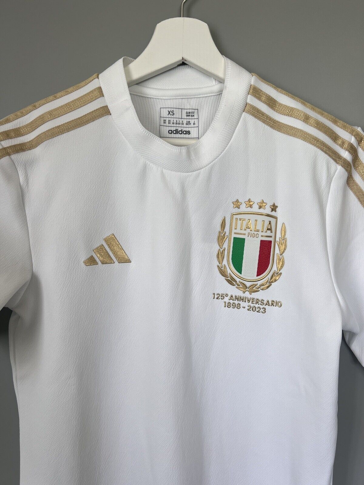 Italy Jersey 125th Anniversary Mens Soccer Football Adidas IT6302 Adidas Size XS