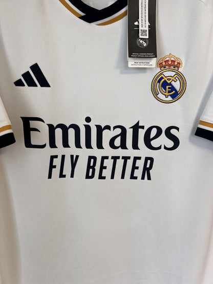 Camavinga Real Madrid Jersey 23/24 Home Mens Soccer Shirt HR3796 Adidas Size L