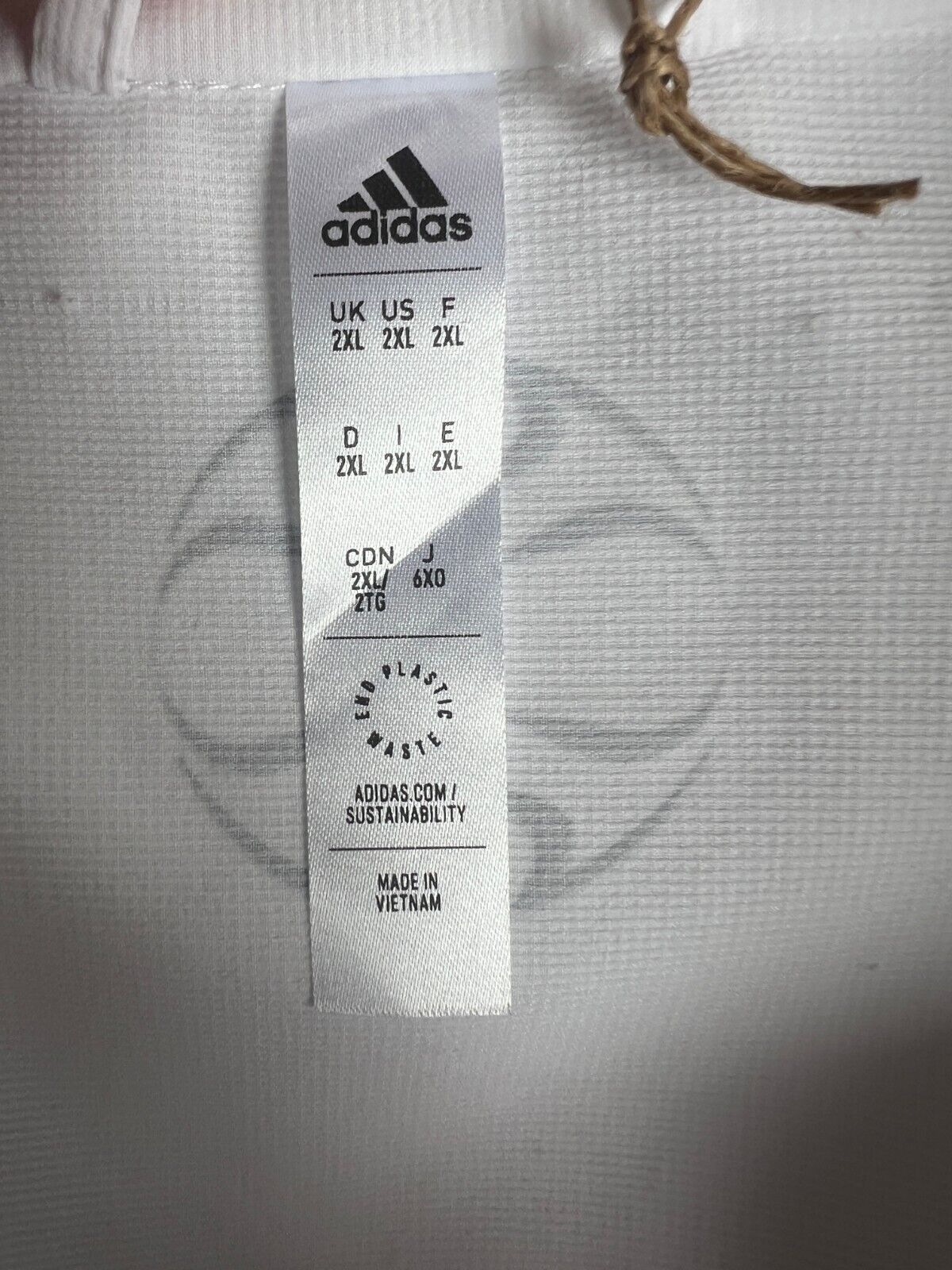 Real Madrid Teamgeist Jacket 2006x2021 White Soccer Adidas HA2537 Mens Size XXL