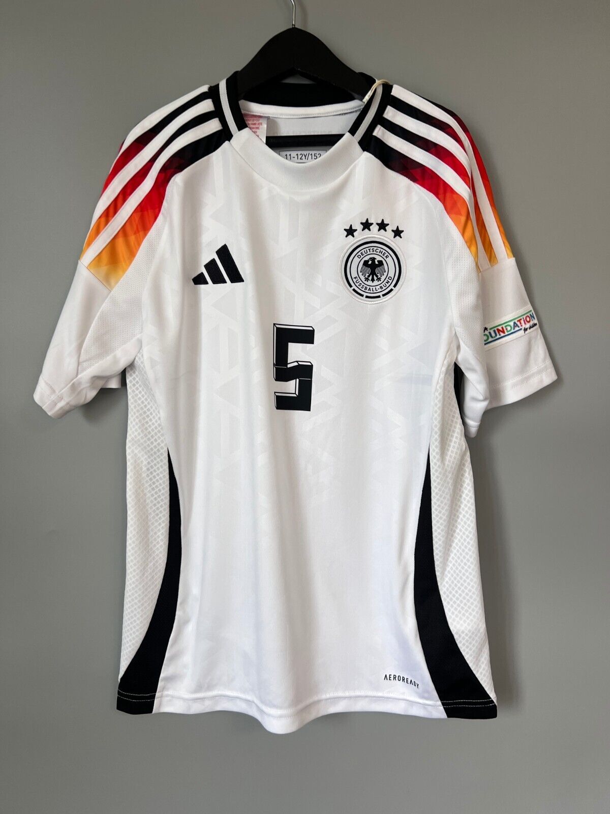 Germany Jersey 2024 Home Soccer Football Shirt Adidas DFB IP6130 Boys Size M