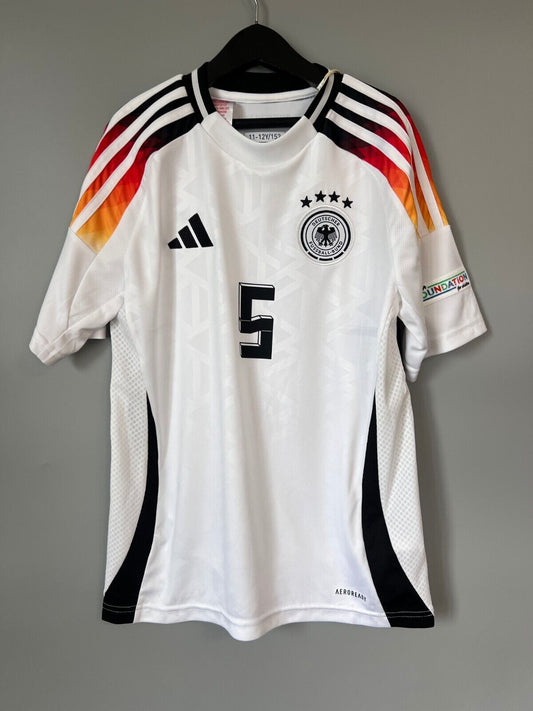 Germany Jersey 2024 Home Soccer Football Shirt Adidas DFB IP6130 Boys Size M