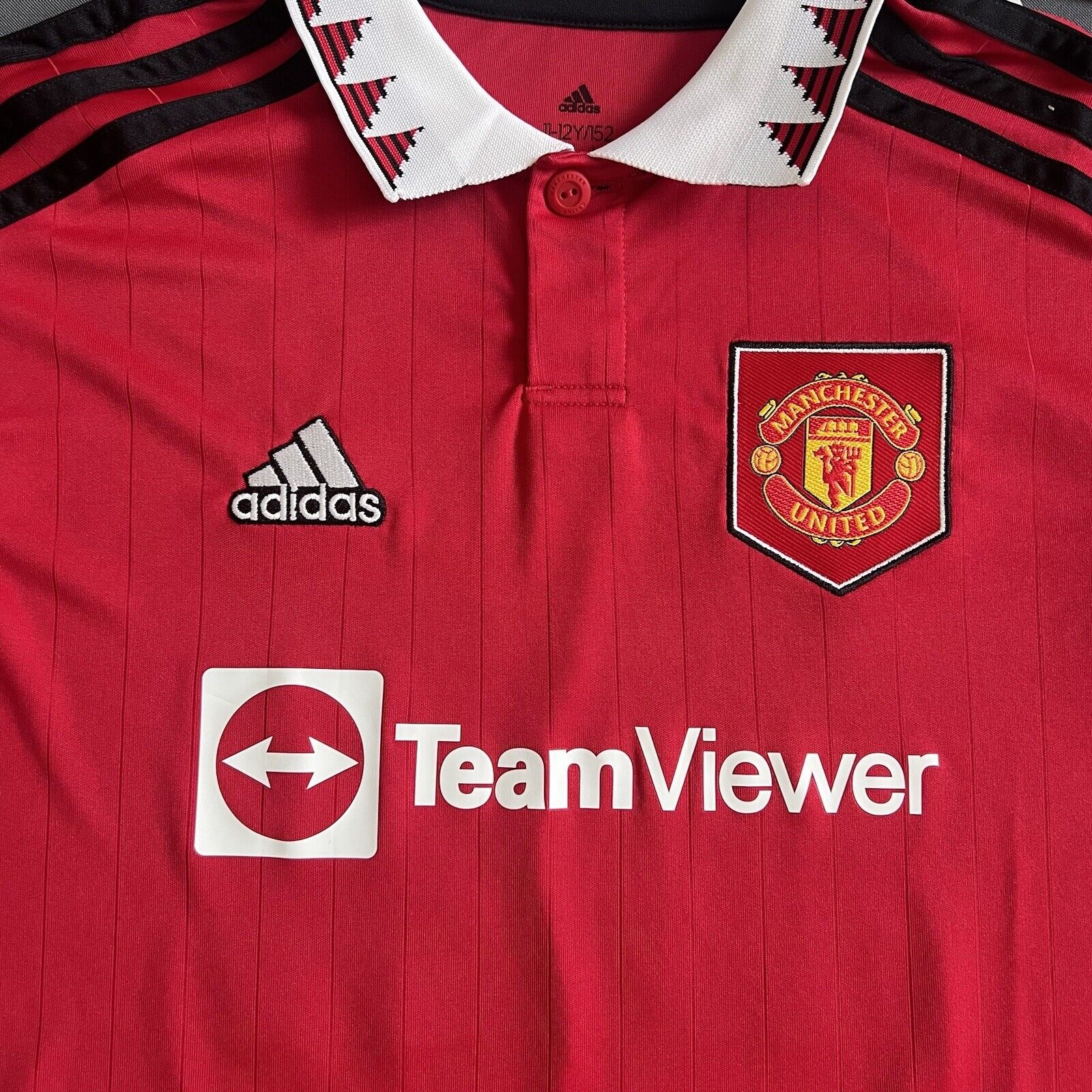 Sancho Manchester United Jersey 22-23 Home Size M Boys Adidas Football Shirt