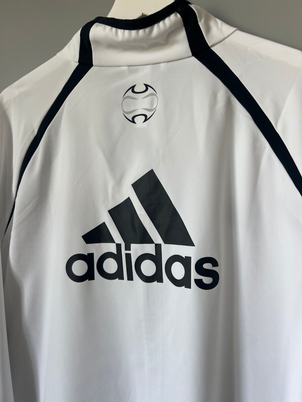 Real Madrid Teamgeist Jacket 2006x2021 White Soccer Adidas HA2537 Mens Size XXL
