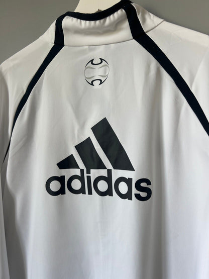 Real Madrid Teamgeist Jacket 2006x2021 White Soccer Adidas HA2537 Mens Size XXL