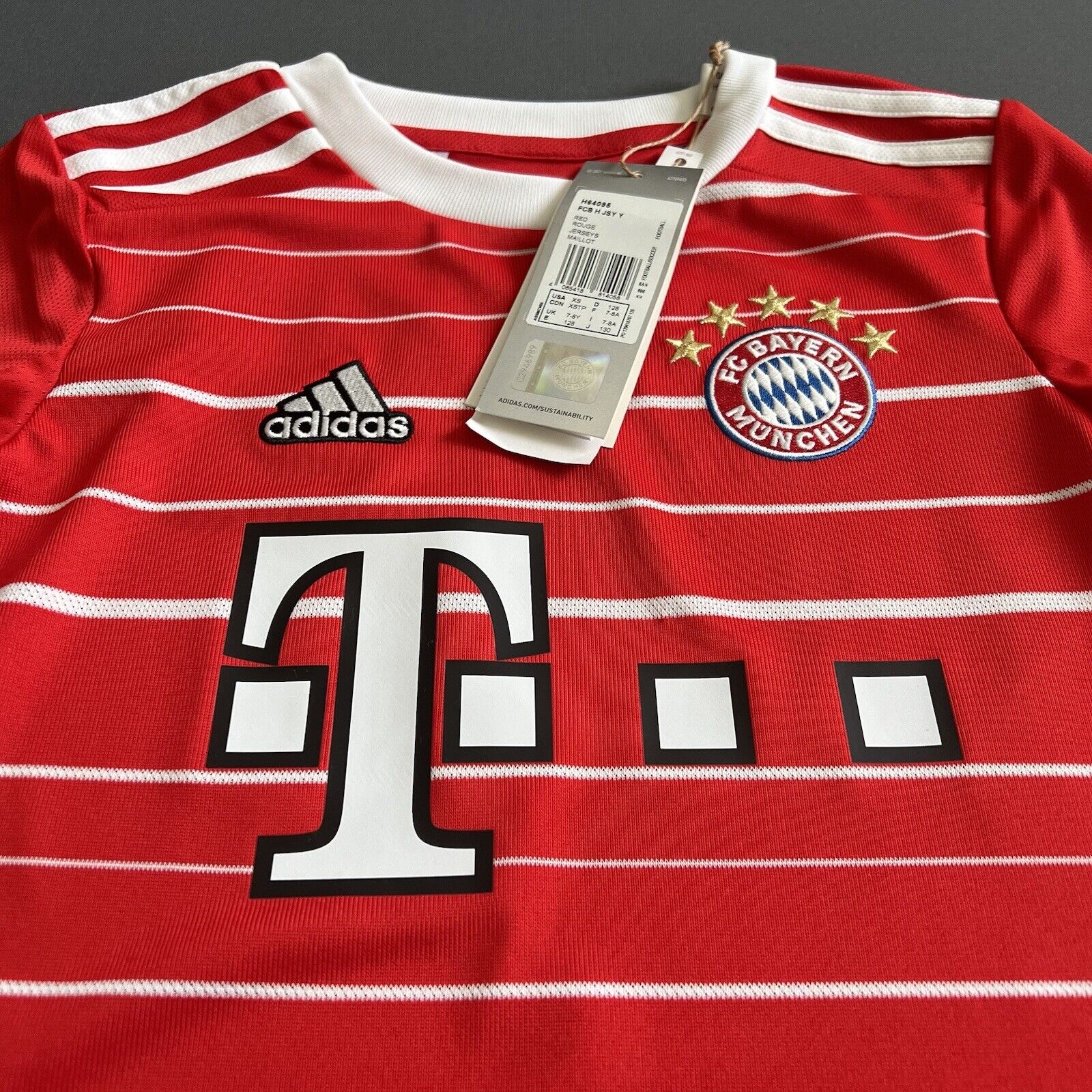 Mane Bayern Munich Jersey 22-23 Home Size XS Boys Soccer Shirt Adidas