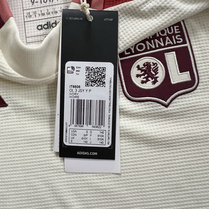 Olympique Lyon Jersey 24/25 Third Soccer Football Shirt Adidas Boys Size S