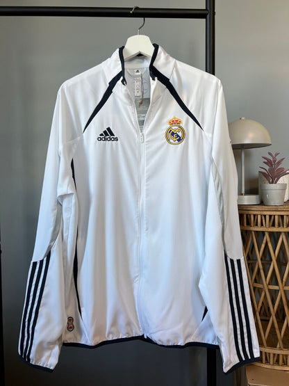 Real Madrid Teamgeist Jacket 2006 x 2021 White Soccer Adidas HA2537 Mens Size M