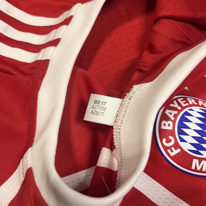 Bayern Munich Jersey 2017/18 Home Match Worn Mens Size 7 Football Shirt Adidas