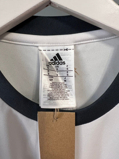 Real Madrid Jersey Training Adidas Soccer Football Shirt White Mens Size S