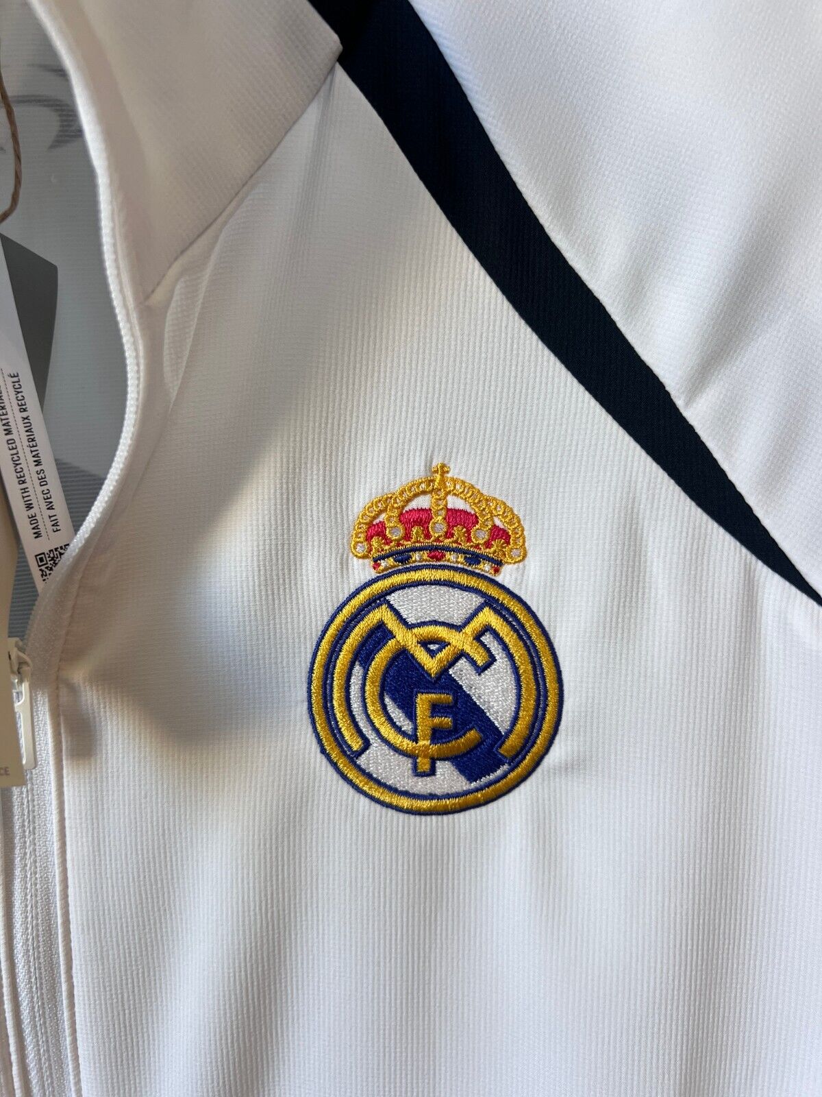 Real Madrid Teamgeist Jacket 2006 x 2021 White Soccer Adidas HA2537 Mens Size M