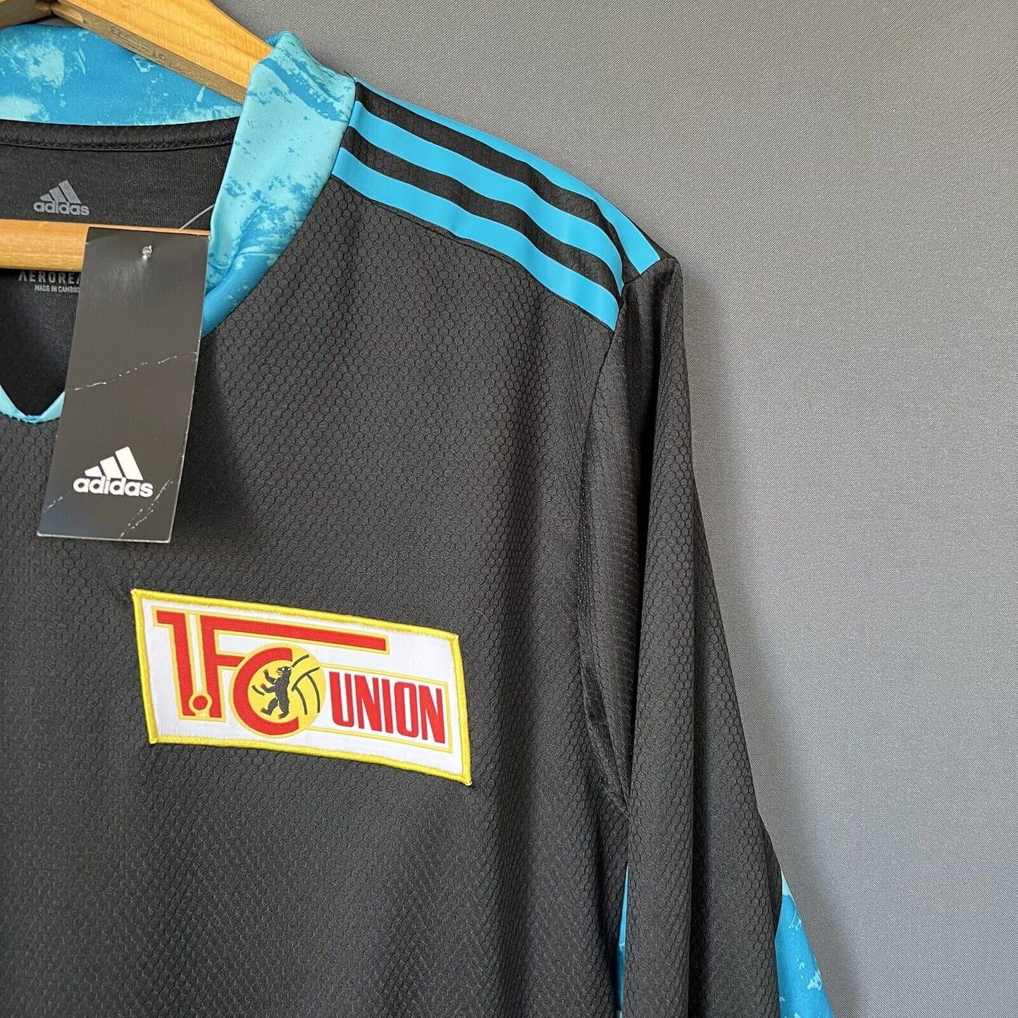 Adidas 1. FC Union Berlin Men's Black Long Sleeve Jersey - Officially Licensed