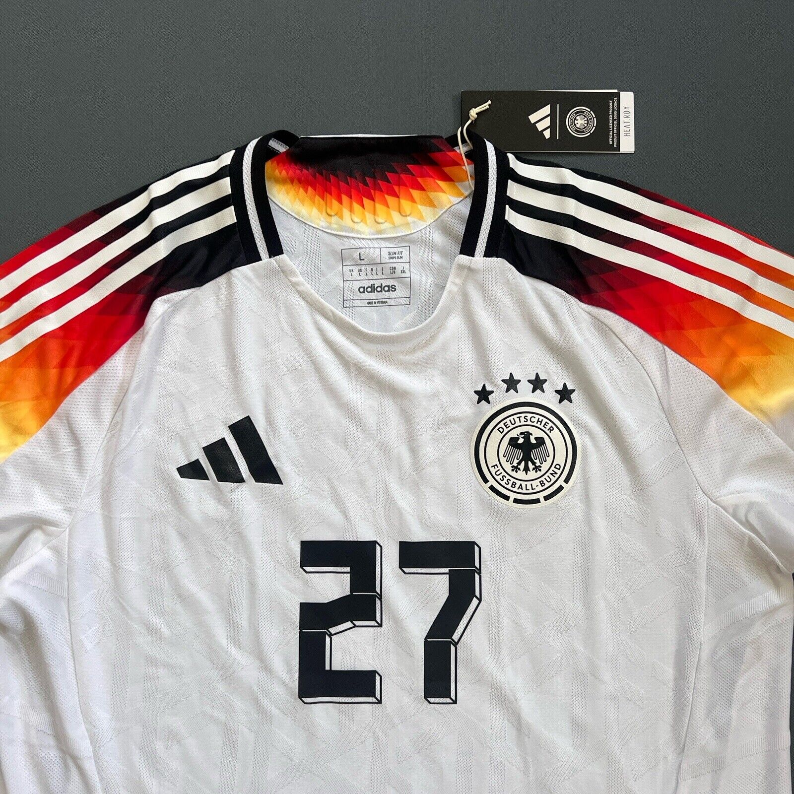 Selke Germany Jersey 2024 Home Authentic Mens Soccer DFB Adidas IZ1620 Size L
