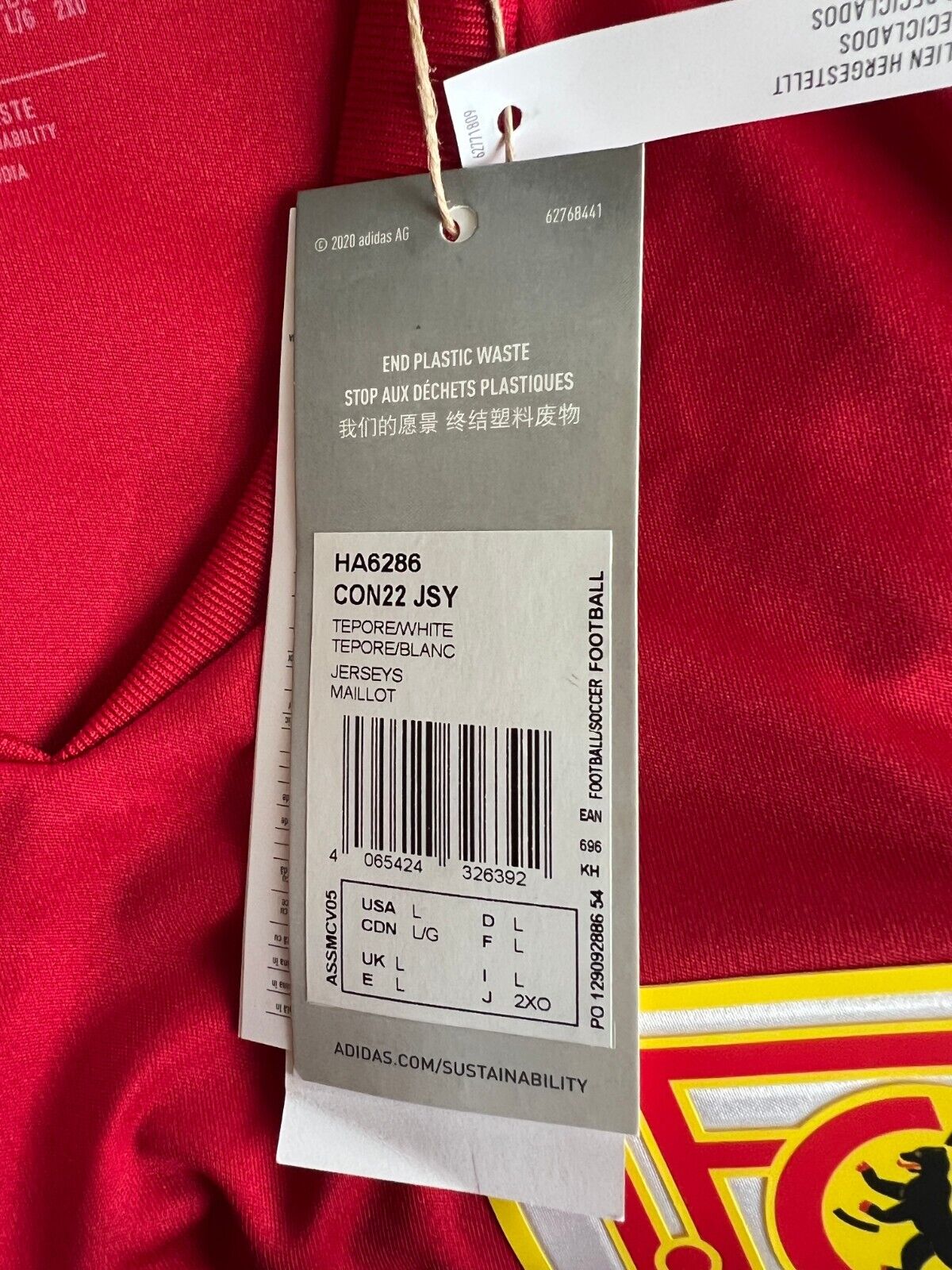 Union Berlin Jersey Training Soccer Football Shirt Adidas Mens Size L