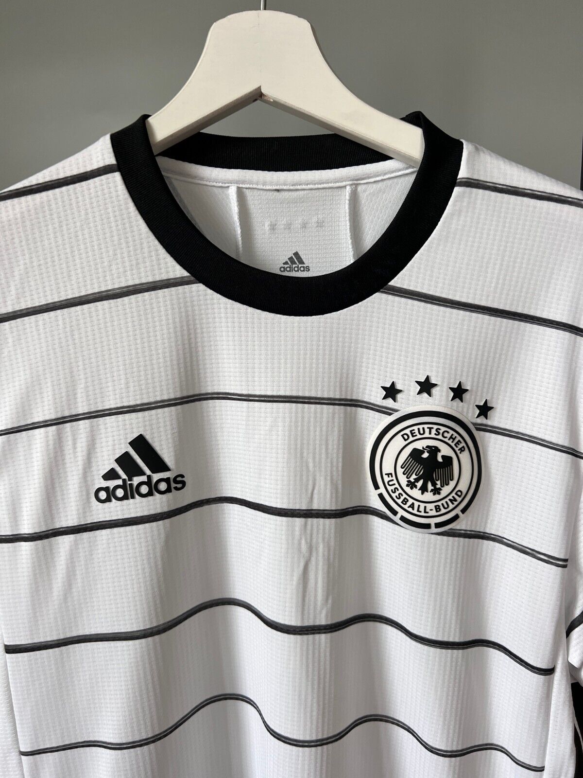 Germany Jersey 2020 Home Authentic Soccer Shirt Adidas EH6104 Mens Size S