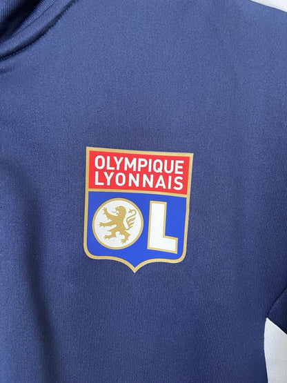 Olympique Lyon Training Top Condivo 22 Blue Soccer Football Adidas Mens Size XL