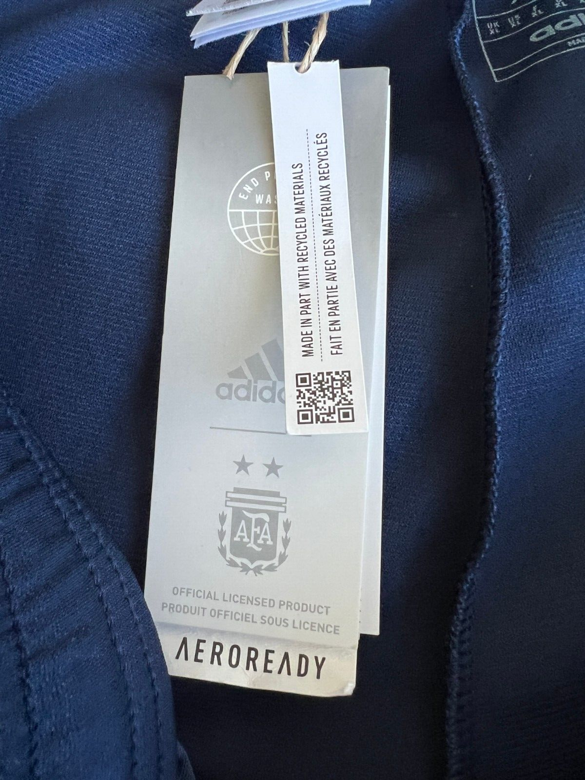 Argentina Tiro 23 Training Pants Blue Football Soccer Adidas HF3914 Mens Size XL