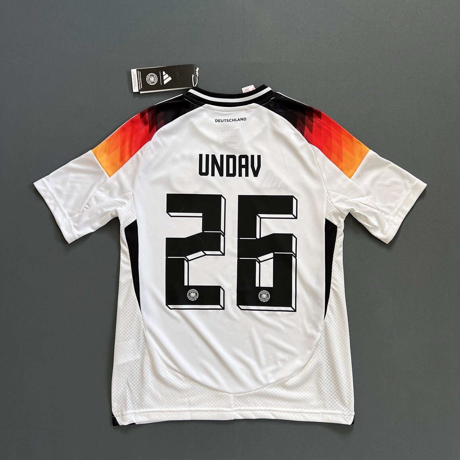 Undav Germany Jersey 2024 Home Soccer Football Adidas DFB IP6130 Boys Size M