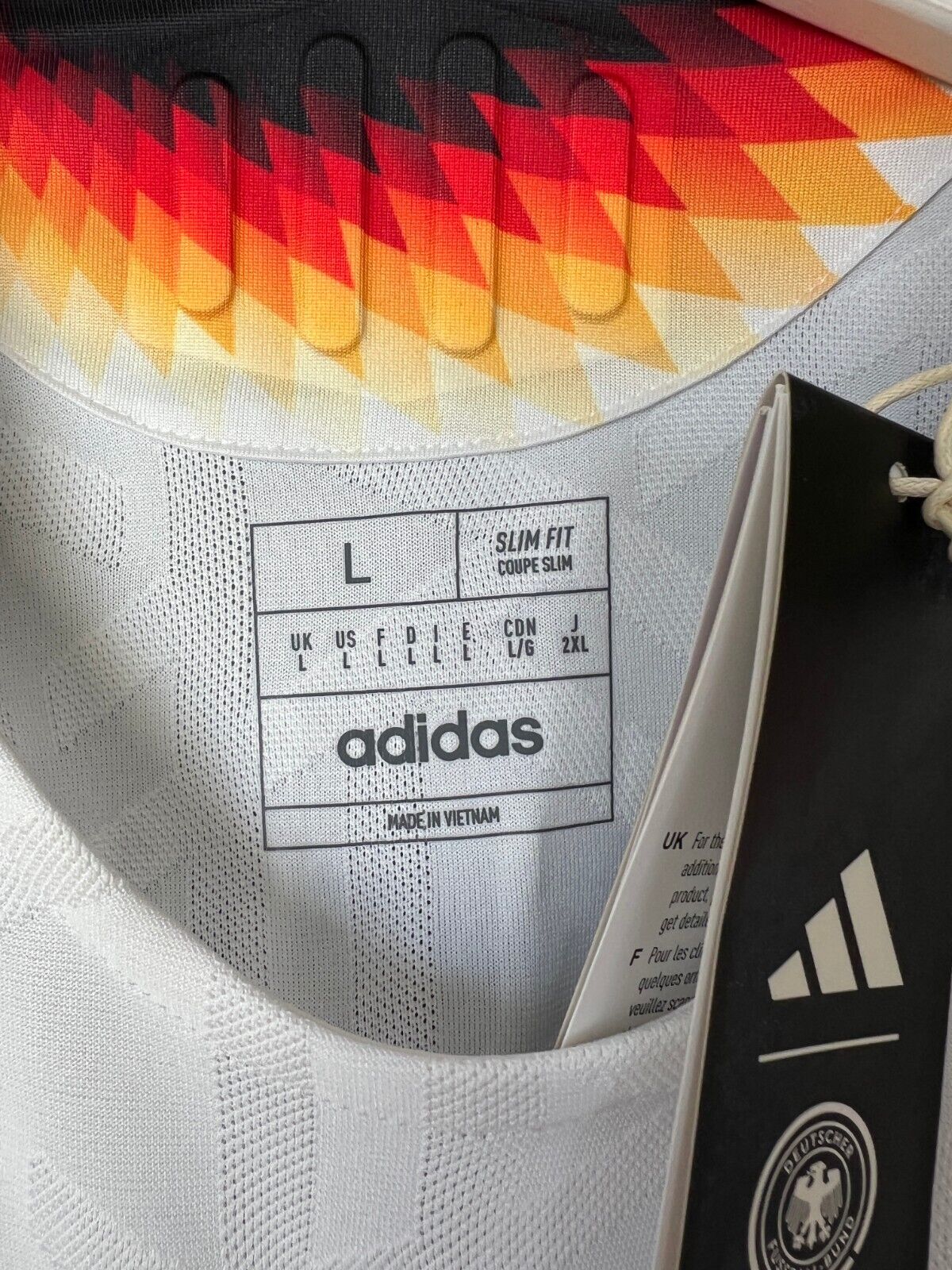 Germany Jersey 2024 Home HEAT.RDY Soccer Shirt Adidas IZ1620 Mens Size L