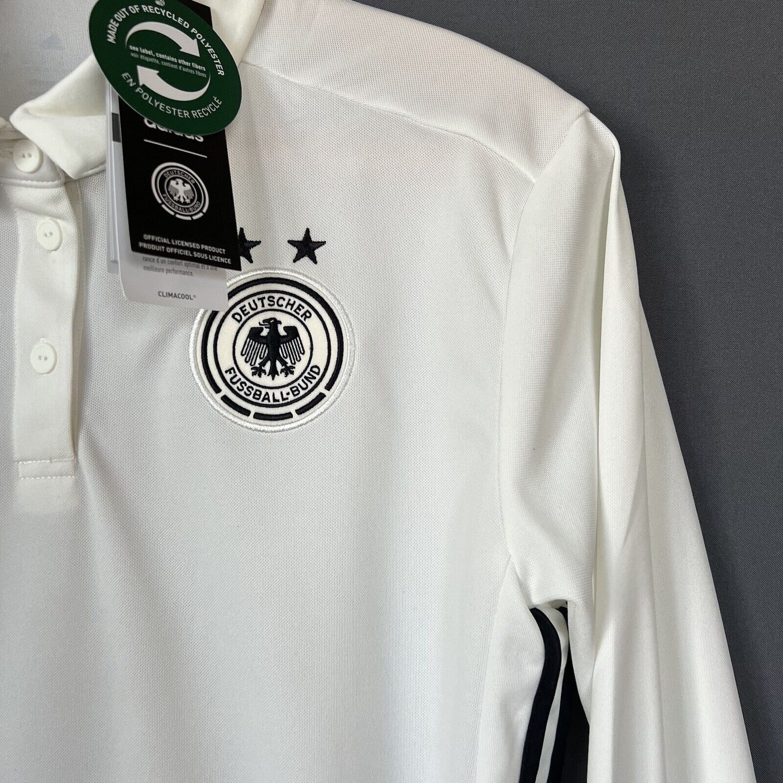 Germany Jersey Training Polo Women Football Soccer Shirt Size M Adidas