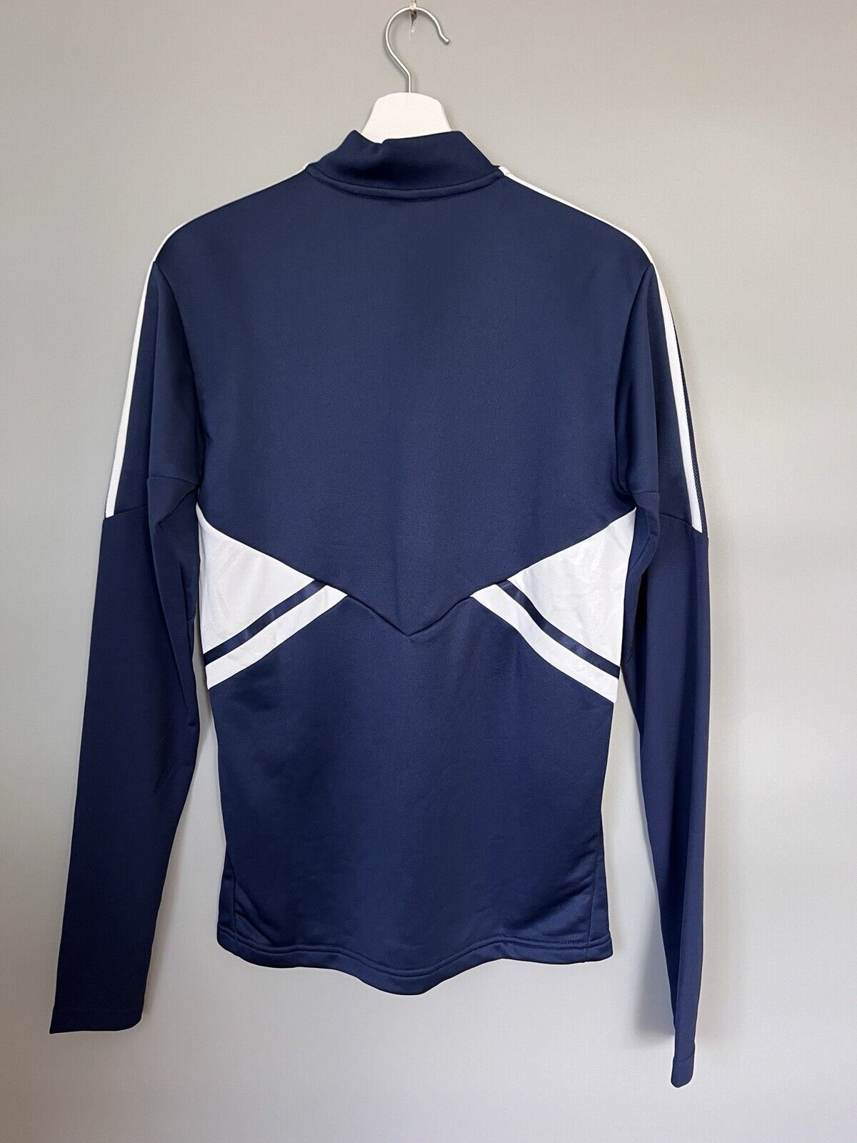 Olympique Lyon Training Top Condivo 22 Blue Soccer Football Adidas Mens Size XS