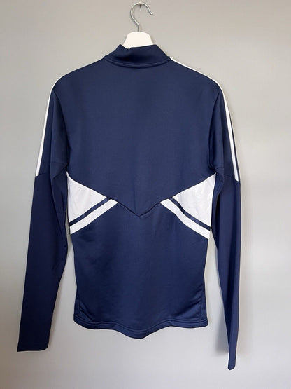 Olympique Lyon Training Top Condivo 22 Blue Soccer Football Adidas Mens Size XS
