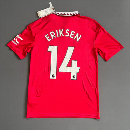 Eriksen Manchester United Jersey 22-23 Home Size XL Boys Football Shirt Adidas