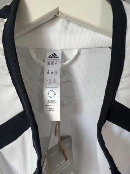 Real Madrid Teamgeist Jacket 2006x2021 White Soccer Adidas HA2537 Mens Size XXL