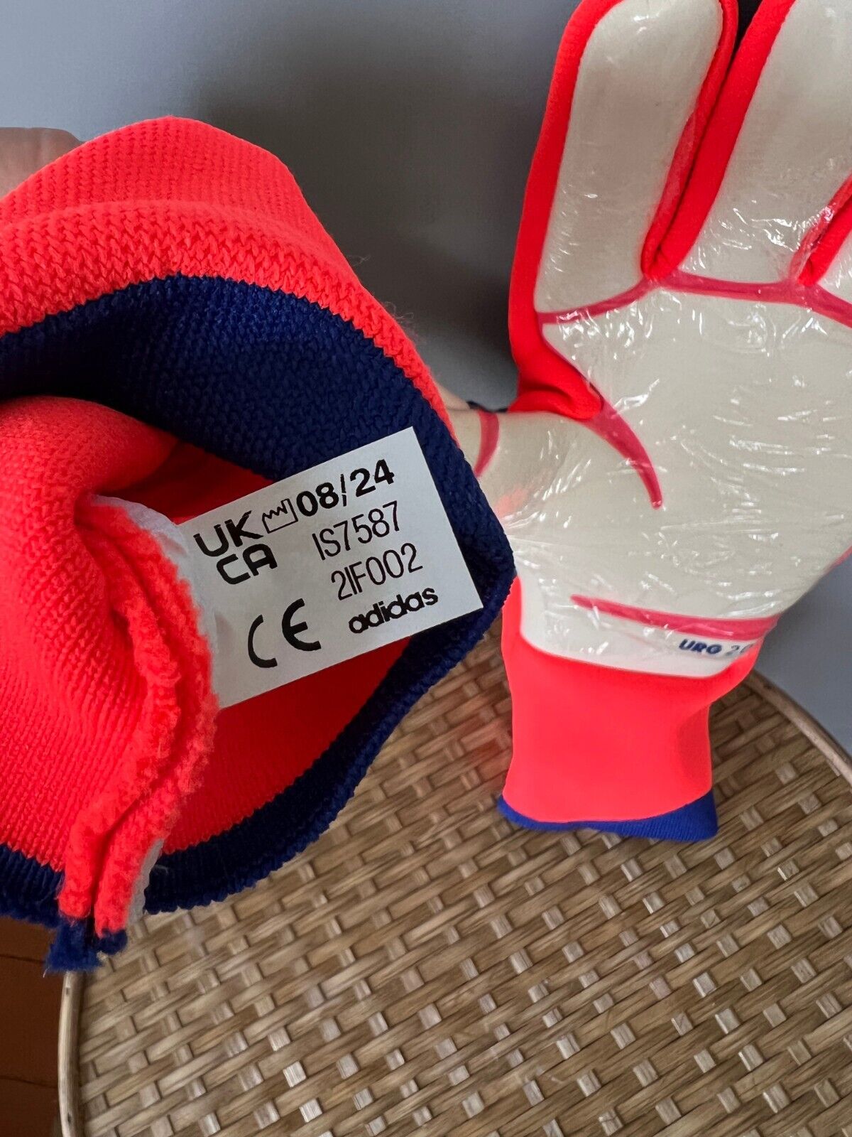 Adidas Predator PRO GL P Goalkeeper Gloves Lucid Blue IS7587 Mens Size 9