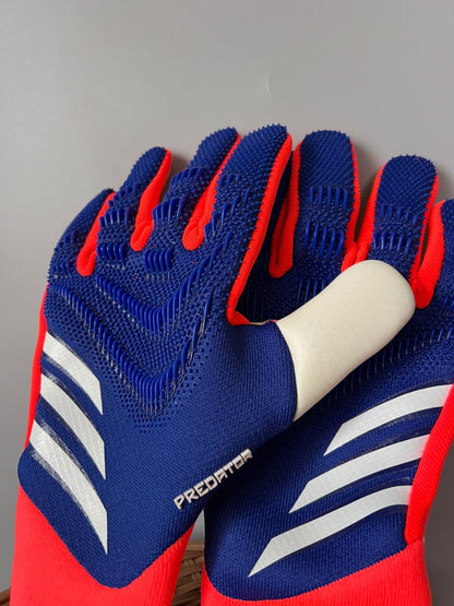 Adidas Predator PRO GL P Goalkeeper Gloves Lucid Blue IS7587 Mens Size 9