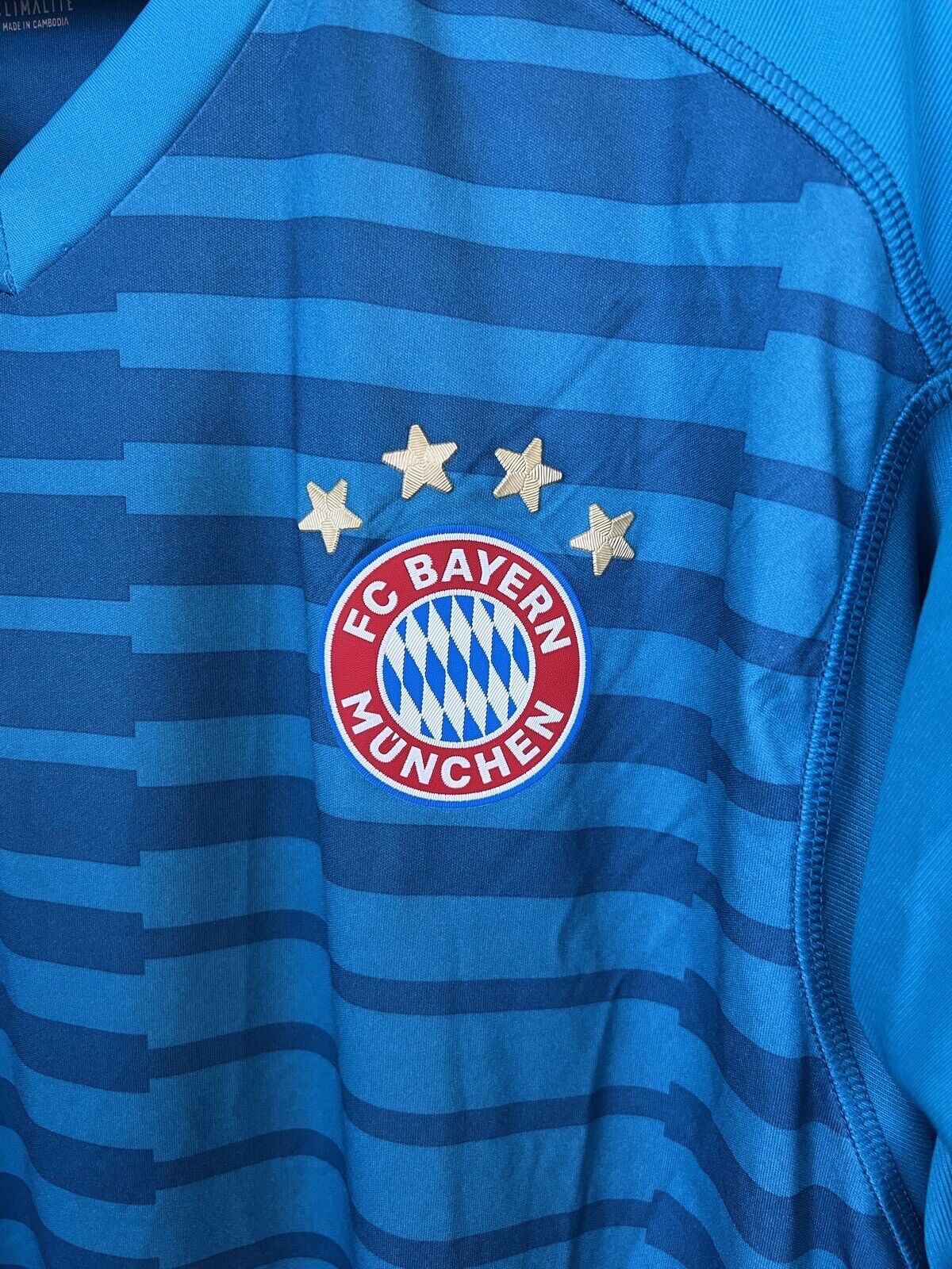 BAYERN MUNICH JERSEY GK 2018/19 FOOTBALL SOCCER ADIDAS SIZE XL