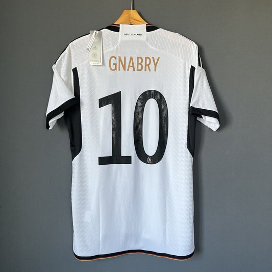 Gnabry Germany Jersey 2022 Home Authentic Medium Mens Football Shirt Adidas