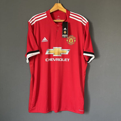 Pogba Manchester United Jersey 2017/2018 Size XL Mens BS1214 Adidas Soccer Shirt