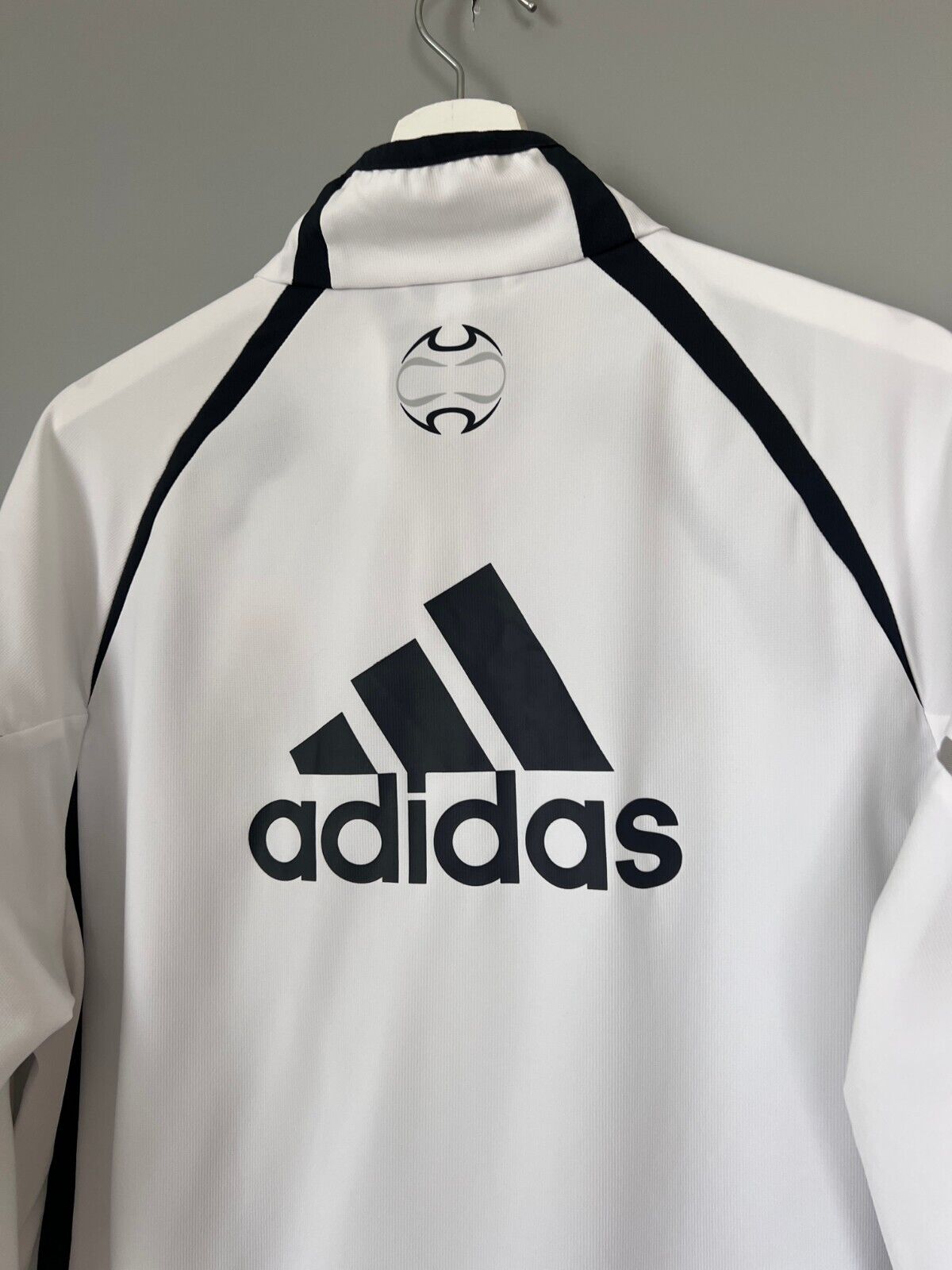 Real Madrid Teamgeist Jacket 2006 x 2021 White Soccer Adidas HA2537 Mens Size M