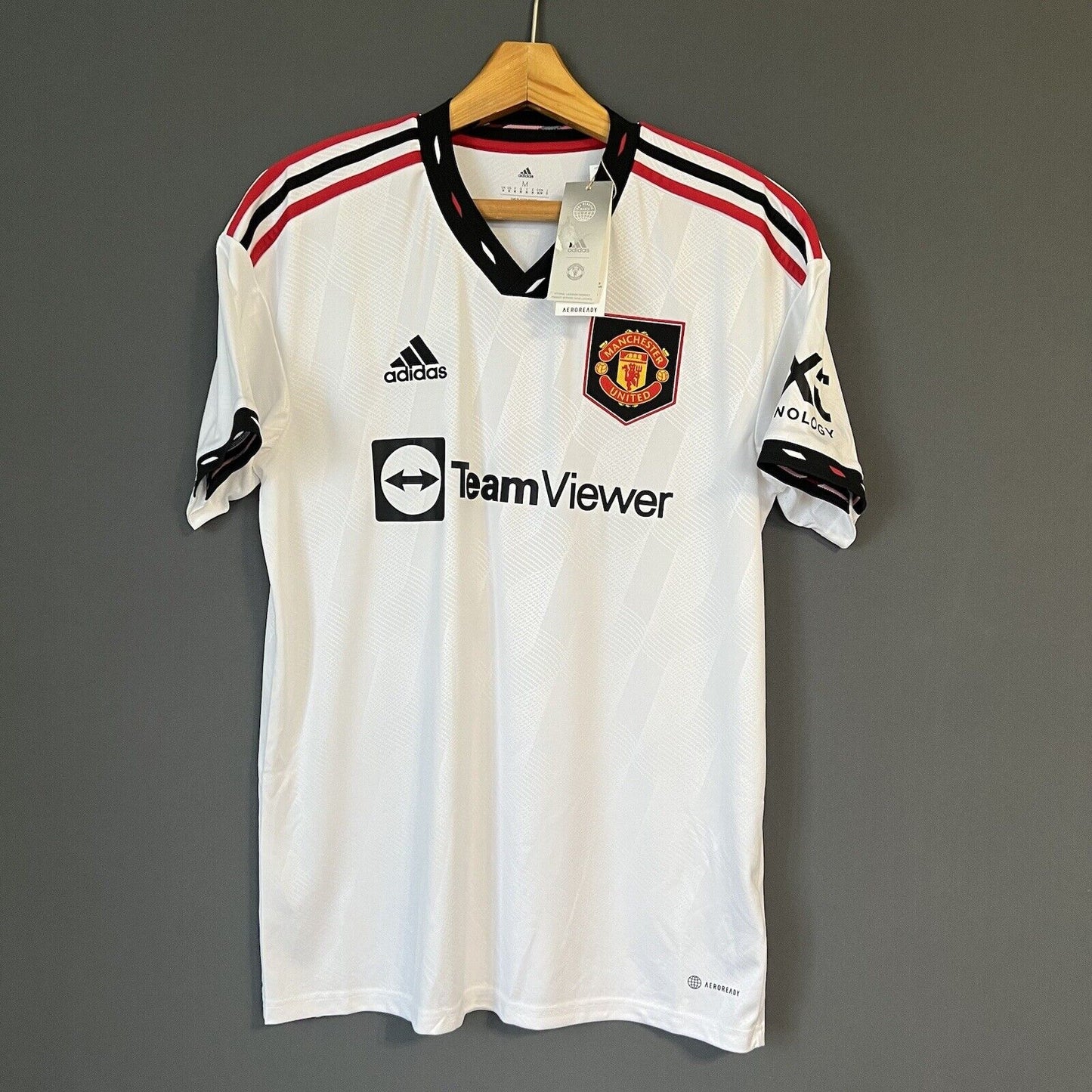 Sancho Manchester United Jersey 2023 Away Adidas H13880 Football Shirt Medium